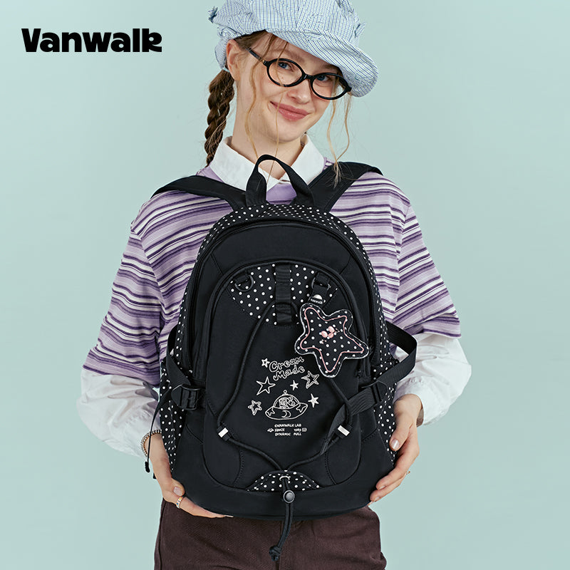 VANWALK แฟชั่น กรกฎาคม กระเป๋าเป้ไอเท็มเดี่ยว v2951