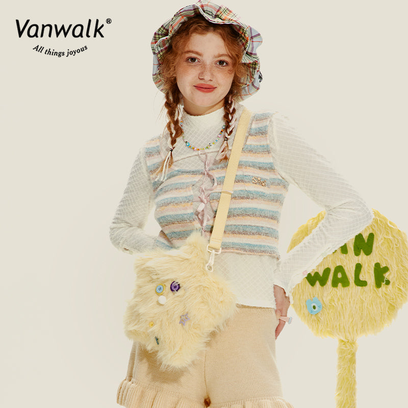 Vanwalk Fashion Mao Monster  Crossbody Bag V2717