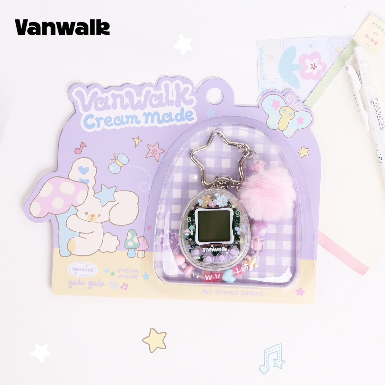 VANWALK Gulugulu ซีรีส์ กระเป๋าแท็กตุ๊กตา เครื่องประดับจี้/โซ่ K700