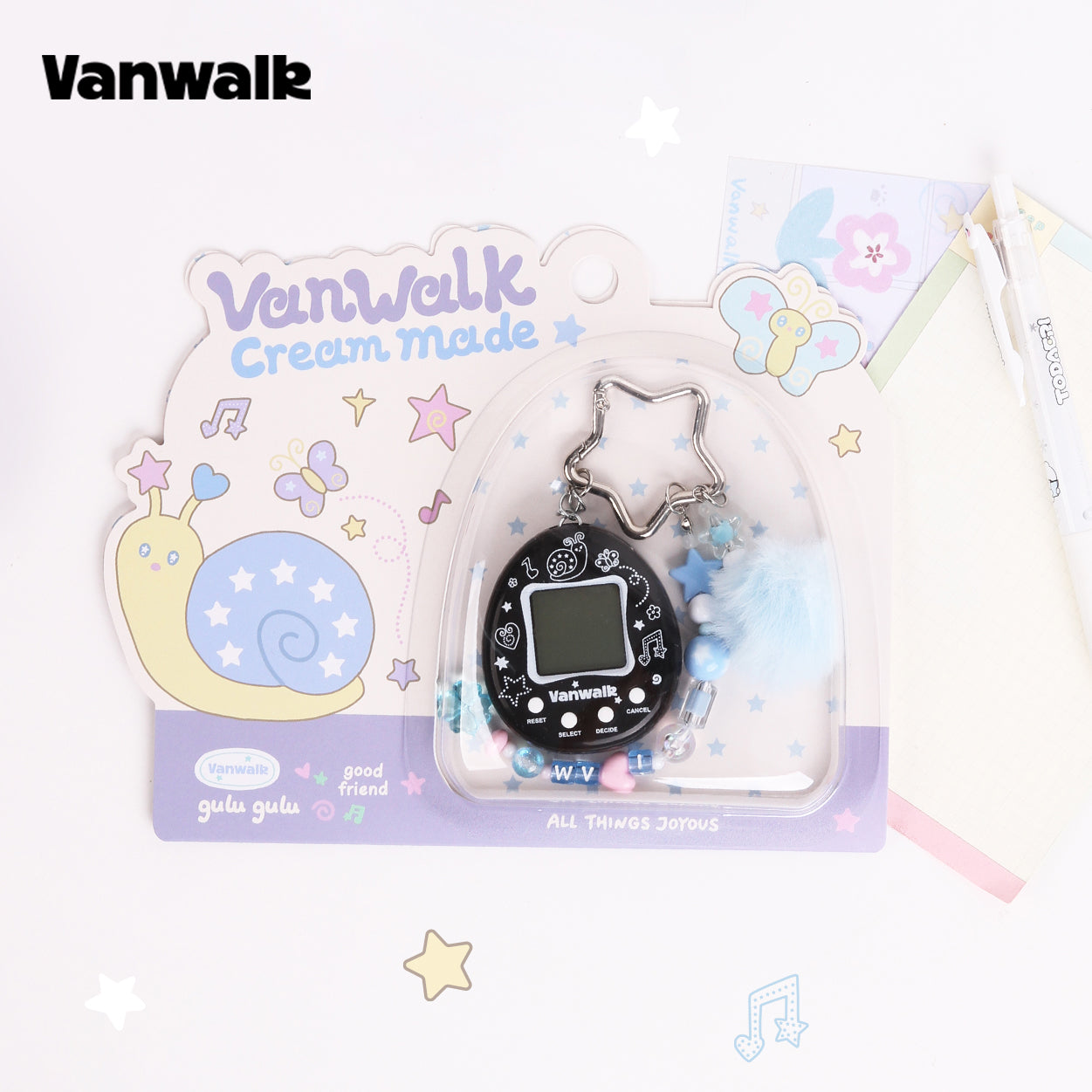 VANWALK Gulugulu ซีรีส์ กระเป๋าแท็กตุ๊กตา เครื่องประดับจี้/โซ่ K700