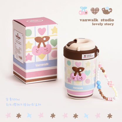 VANWALK Glutinous Rice Ball Series Adorable Cherry Cup K629