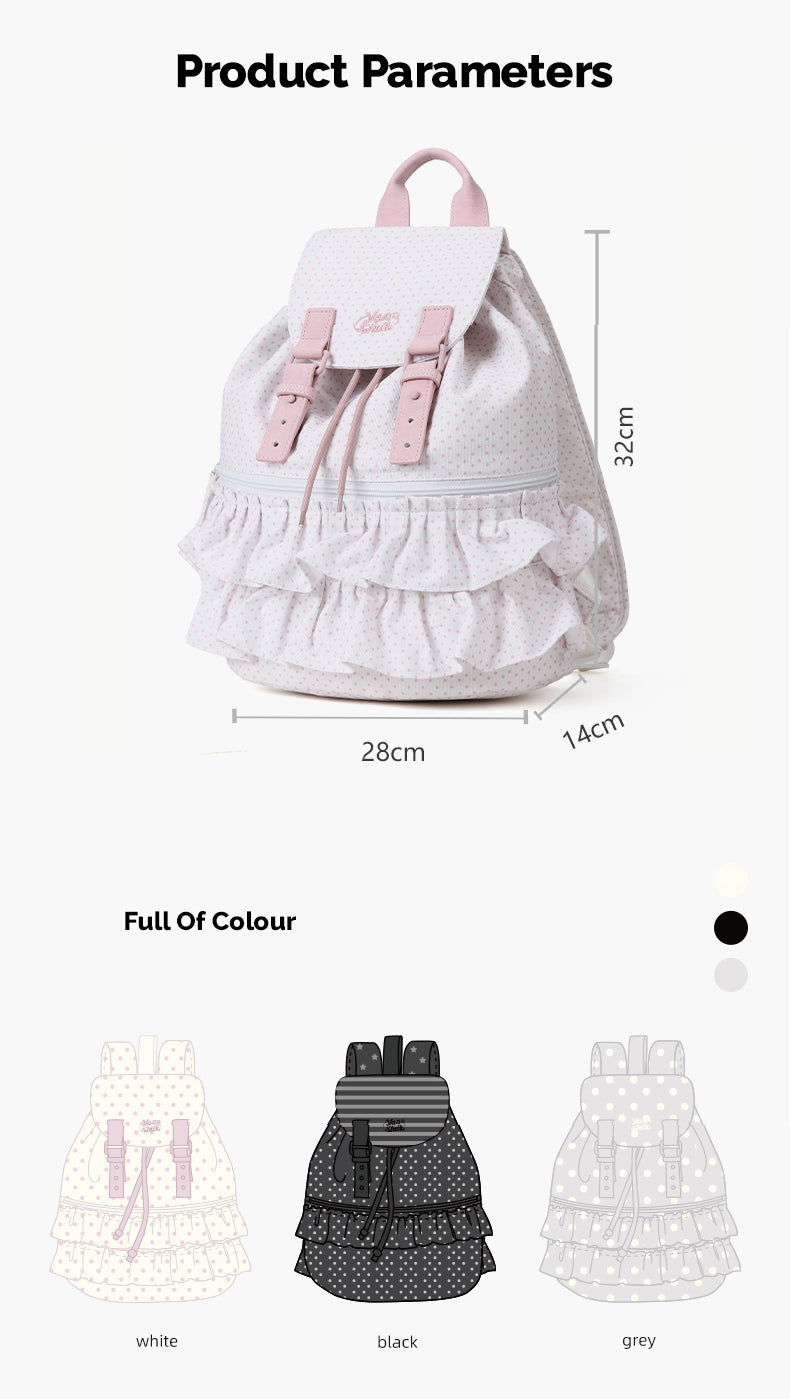 VANWALK Cute Design Lovely Note Student Backpack v2904