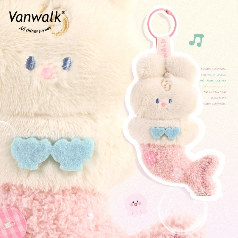 Vanwalk Bubble Island Niche Rabbit Mermaid Plush Doll Pendant Bag K522