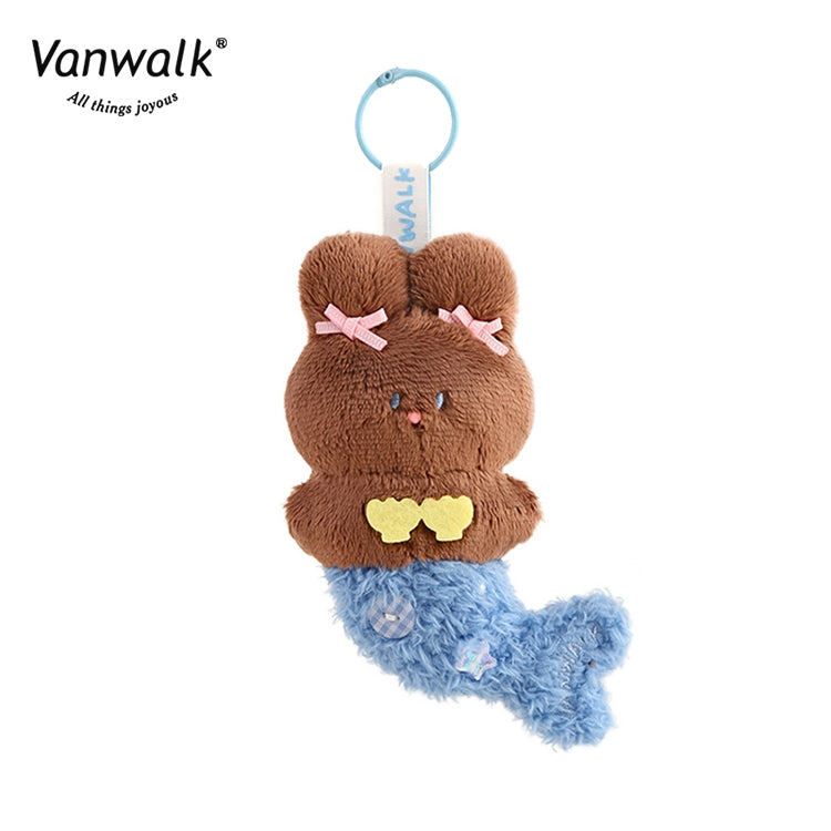 Vanwalk Bubble Island Niche Rabbit Mermaid Plush Doll Pendant Bag K522