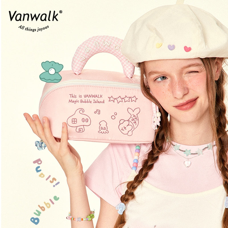 Vanwalk cute design Bubble Island Cosmetic bag K525