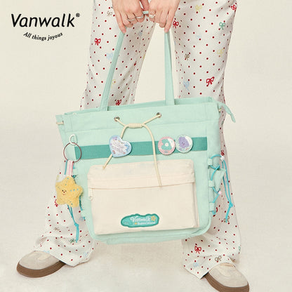 Vanwalk 広々としたバブルアイランドショルダーバッグ V2823