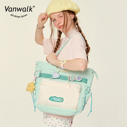 Vanwalk 広々としたバブルアイランドショルダーバッグ V2823