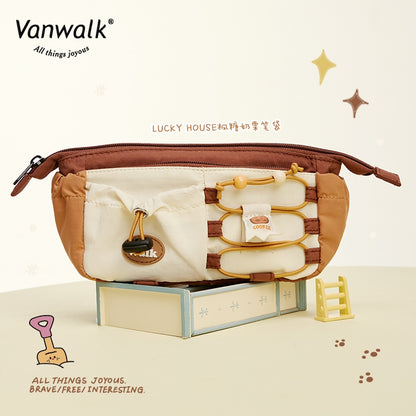 Vanwalk cute design Lucky House pencil case K433