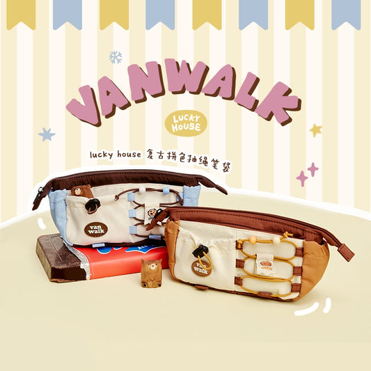 Vanwalk cute design Lucky House pencil case K433
