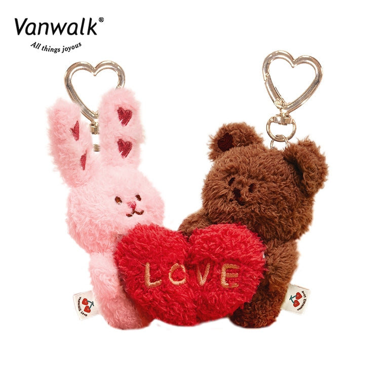 Vanwalk ตุ๊กตาหมีเท็ดดี้ พวงกุญแจผ้าฟลีซ W1111
