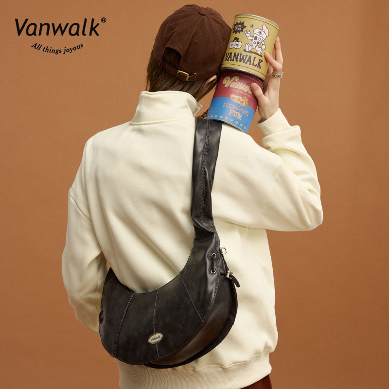 Vanwalk Fashion Pizza crossbody bag V2857