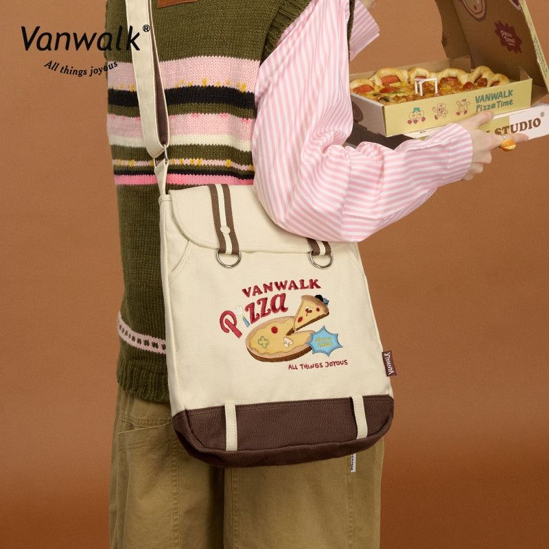 Vanwalk Lightweight Pizza Crossbody Bag V2859