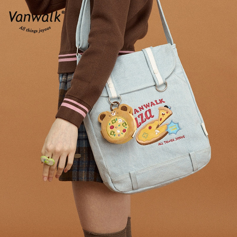 Vanwalk Lightweight Pizza Crossbody Bag V2859