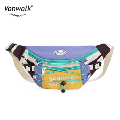 Vanwalk  Multi-Pockets Pizza Crossbody Bag V2860