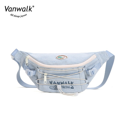 Vanwalk  Multi-Pockets Pizza Crossbody Bag V2860