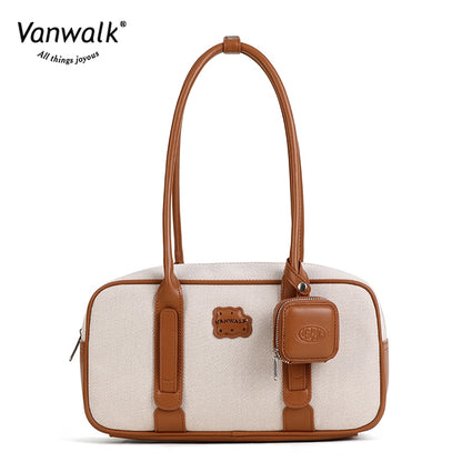 Vanwalk กระเป๋าสะพายไหล่พิซซ่ากันน้ำ V2878