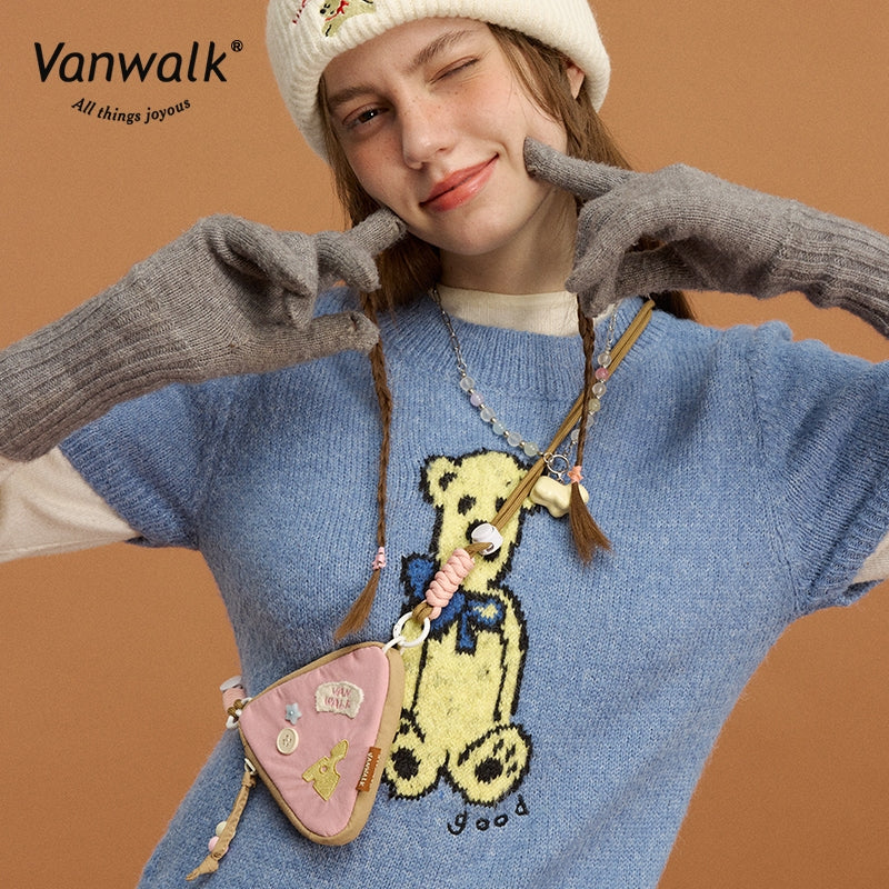 Vanwalk cute design Pizza coin purse VS23