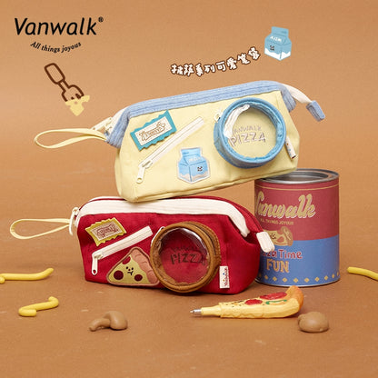 Vanwalk 時尚披薩筆袋 VS24