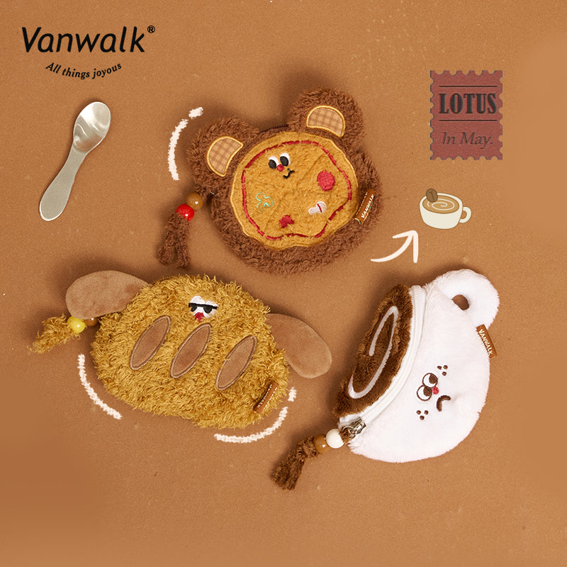 Vanwalk cute style  Pizza coin purse VS25