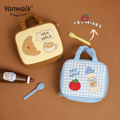 Túi mỹ phẩm thiết kế dễ thương Vanwalk Pizza VS26
