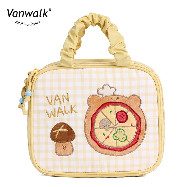Vanwalk cute design Pizza Cosmetic bag VS26