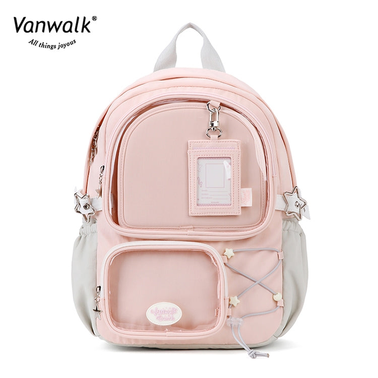 Vanwalk  Multiple Pockets Happy Band backpack V2908