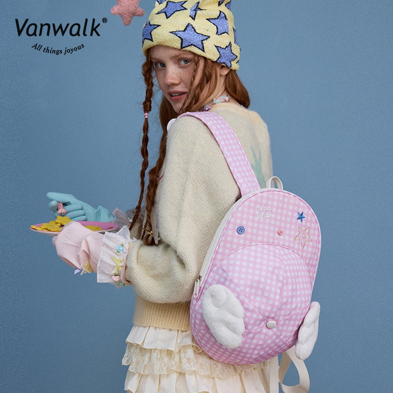 Vanwalk  Fashion Streetwear  Lucky Star Backpack V2880