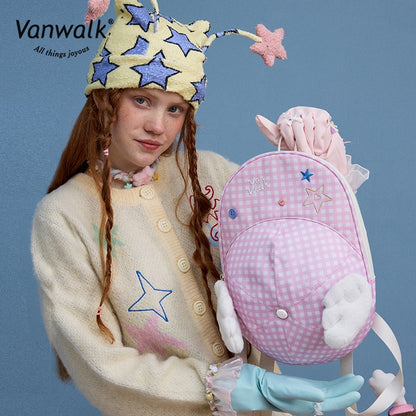 Vanwalk 時尚街頭風幸運星背包 V2880
