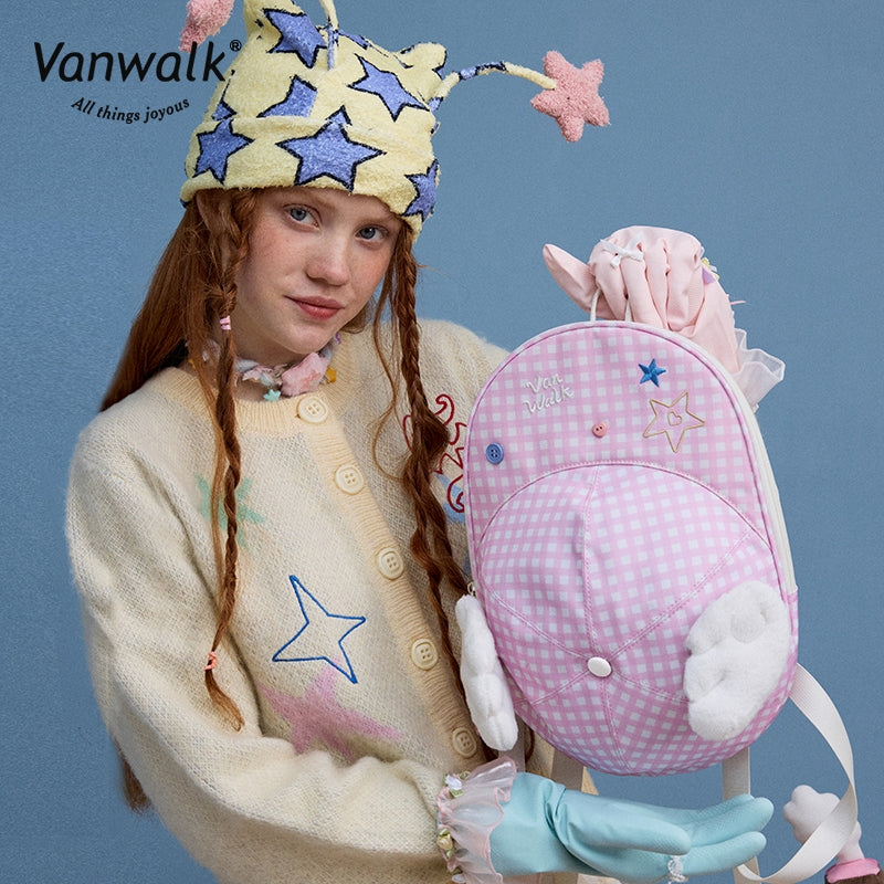 Vanwalk  Fashion Streetwear  Lucky Star Backpack V2880