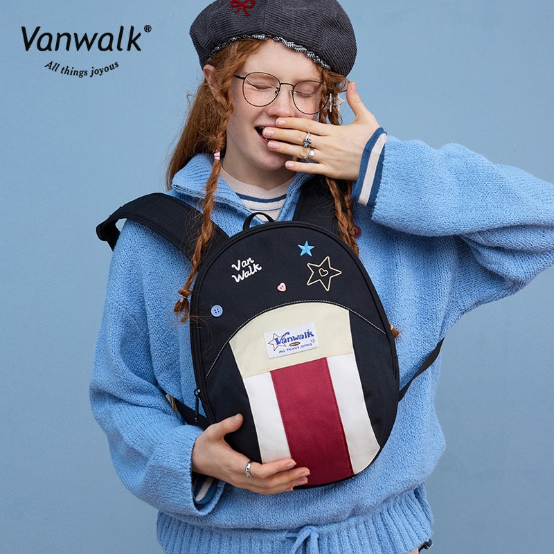 Vanwalk  Fashion Streetwear  Lucky Star Backpack V2880