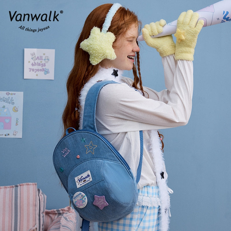 Vanwalk  Fashion Streetwear  Lucky Star Backpack V2880
