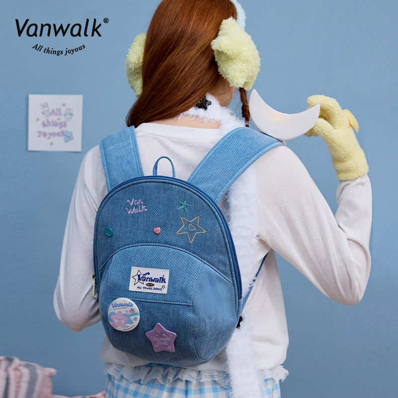 Vanwalk  Fashion Streetwear  Lucky Star Backpack V2880