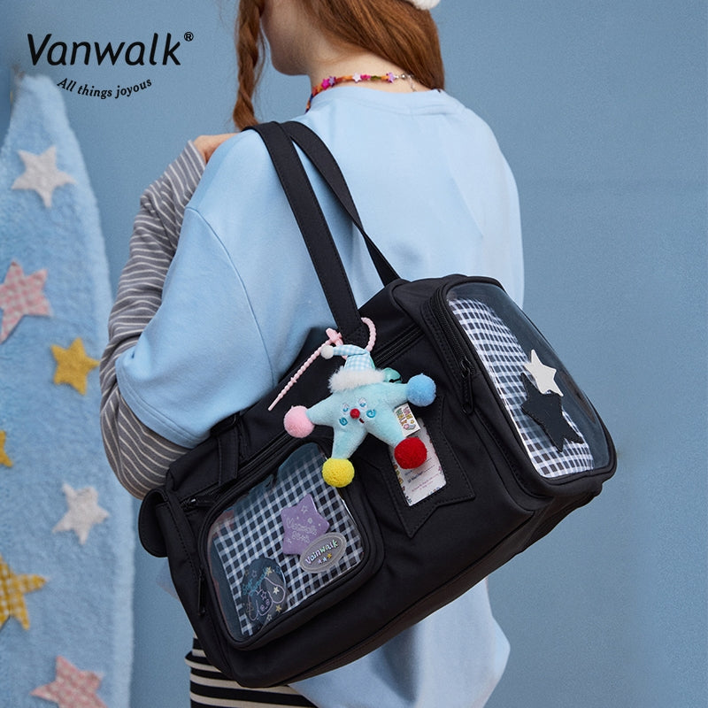 Vanwalk Beg Crossbody Bintang Bertuah Multi-Poket Tahan Air V2887