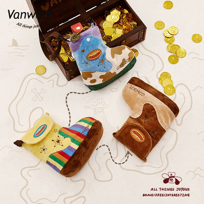 Vanwalk Cute Design Denim Crossbody Bag K412