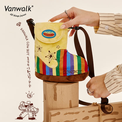 Vanwalk Cute Design Denim Crossbody Bag K412