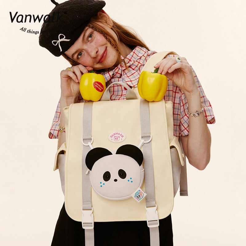 Vanwalk Maramihang Bulsa FUN MARKET backpack V2788