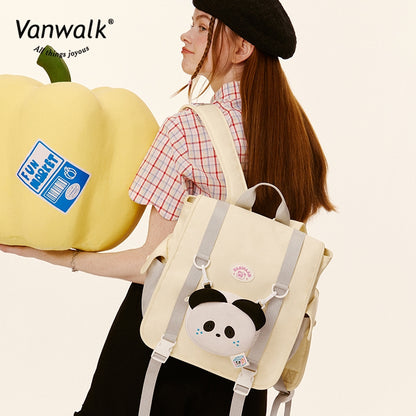 Vanwalk Maramihang Bulsa FUN MARKET backpack V2788