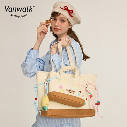 Vanwalk Water-Resistant Christmas na bag sa balikat V2869