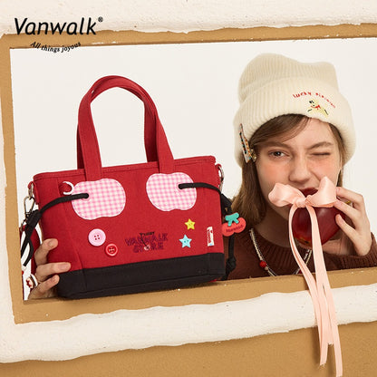 Vanwalk Water-Resistant Christmas na bag sa balikat V2869