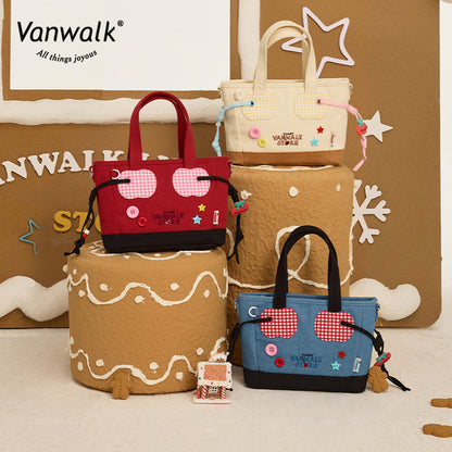 Vanwalk Water-Resistant Christmas na bag sa balikat V2869