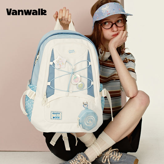 VANWALK Tas Tangan Kapasitas Besar Ransel Mahasiswa V2916