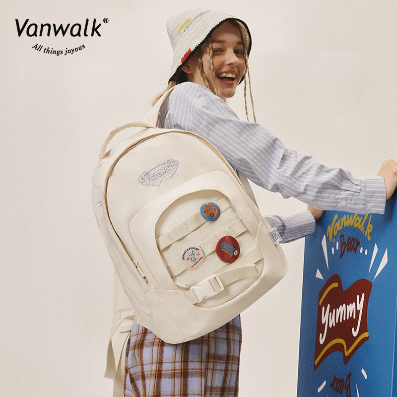 Vanwalk  Ergonomic Straps Bear Burger backpack V2689