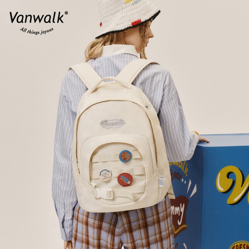 Vanwalk  Ergonomic Straps Bear Burger backpack V2689