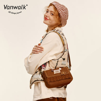 Vanwalk 轻量牛仔斜挎包 V2697