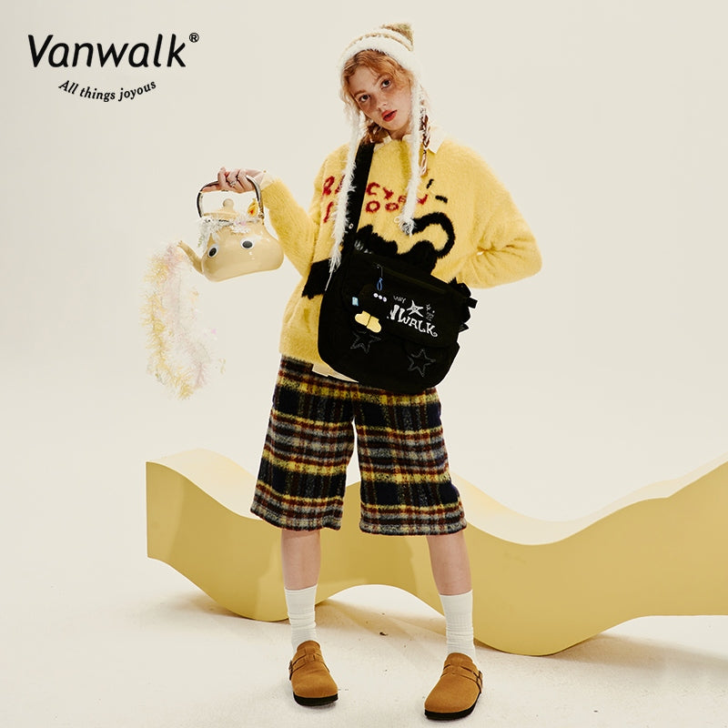 Vanwalk Water-Resistant Mao Monster Crossbody Bag V2708