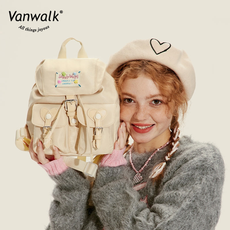 Vanwalk Fashion Bear Burger backpack V2714
