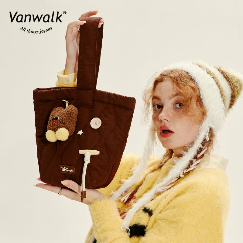 Vanwalk Lightweight Furry Monster handbag V2715
