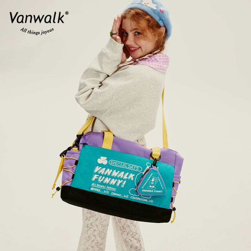 Vanwalk  Water-Resistant  Mao Monster Crossbody Bag V2716