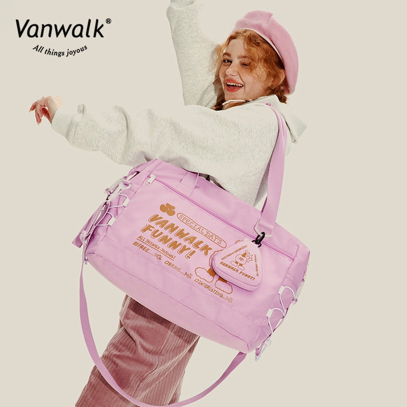 Vanwalk  Water-Resistant  Mao Monster Crossbody Bag V2716
