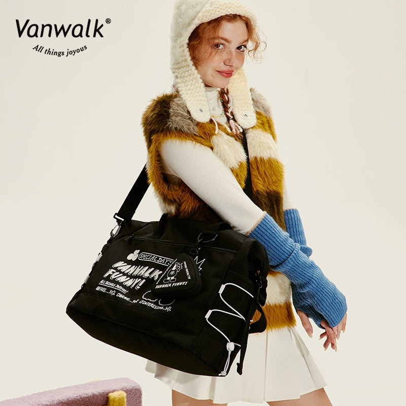 Vanwalk  Water-Resistant  Mao Monster Crossbody Bag V2716